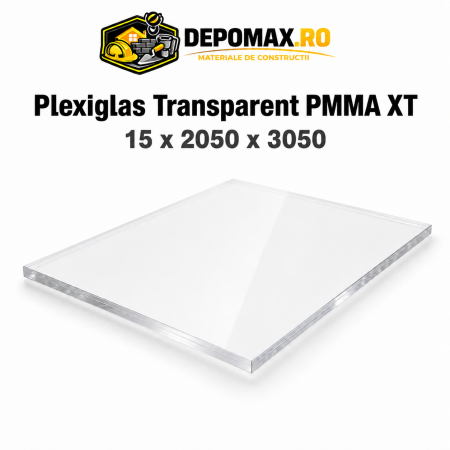 Plexiglas transparent PMMA XT 15 x 2050 x 3050 mm